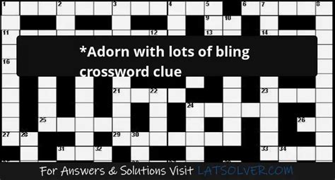 adorned crossword clue